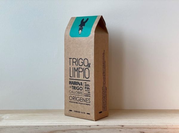 paquete gourmet de harina gallega 100% natural de la empresa Trigo y Limpio
